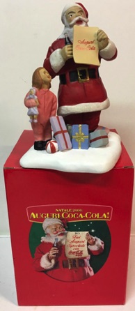 4402-1 € 50,00 coca cola beeld kerstma nmet meisje ca 20 cm
